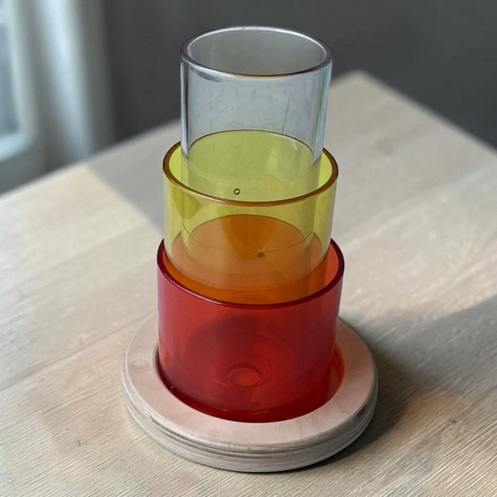 Lovevery The Explorer 9 - 10 Months Transparent 3 Tube Tower Toy Montessori